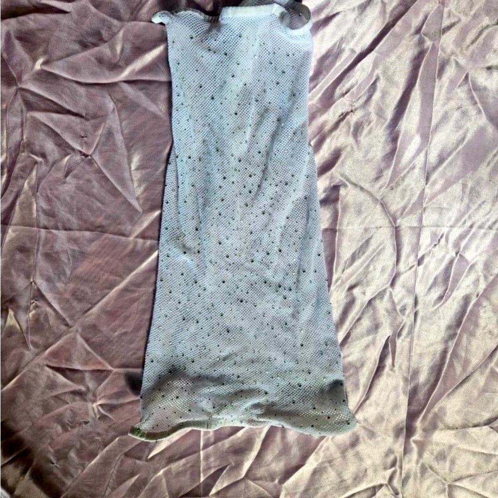 Rhinestone Mesh Dress